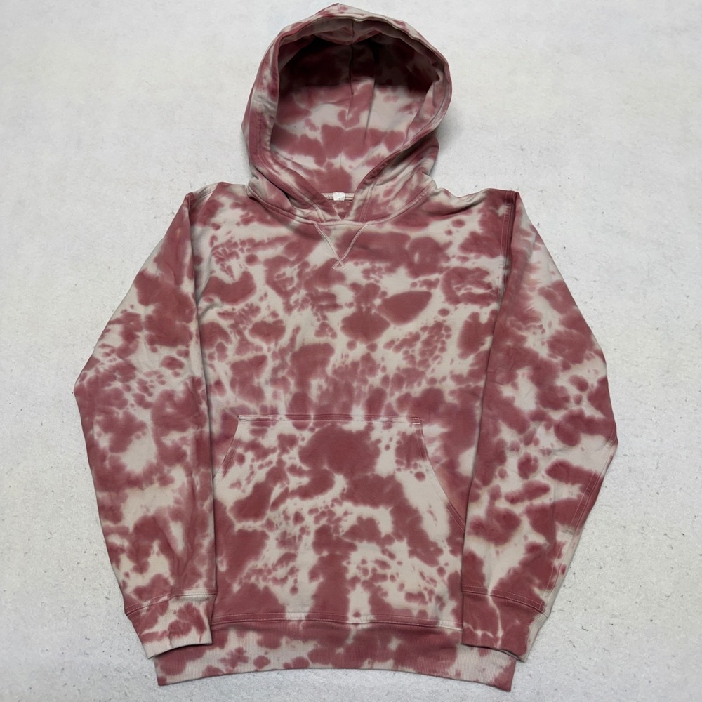 Lululemon All Yours Hoodie Womens Size 6 Pink Tie Dye Pullover Sweatshirt